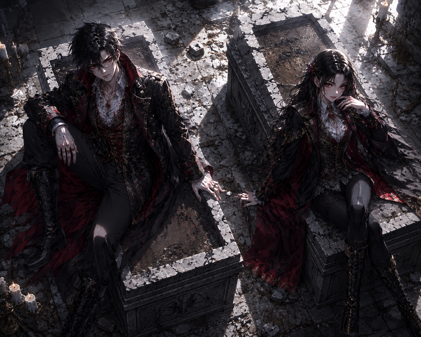 Cover art for Vampire rising, a vampire scenario on AI Dungeon
