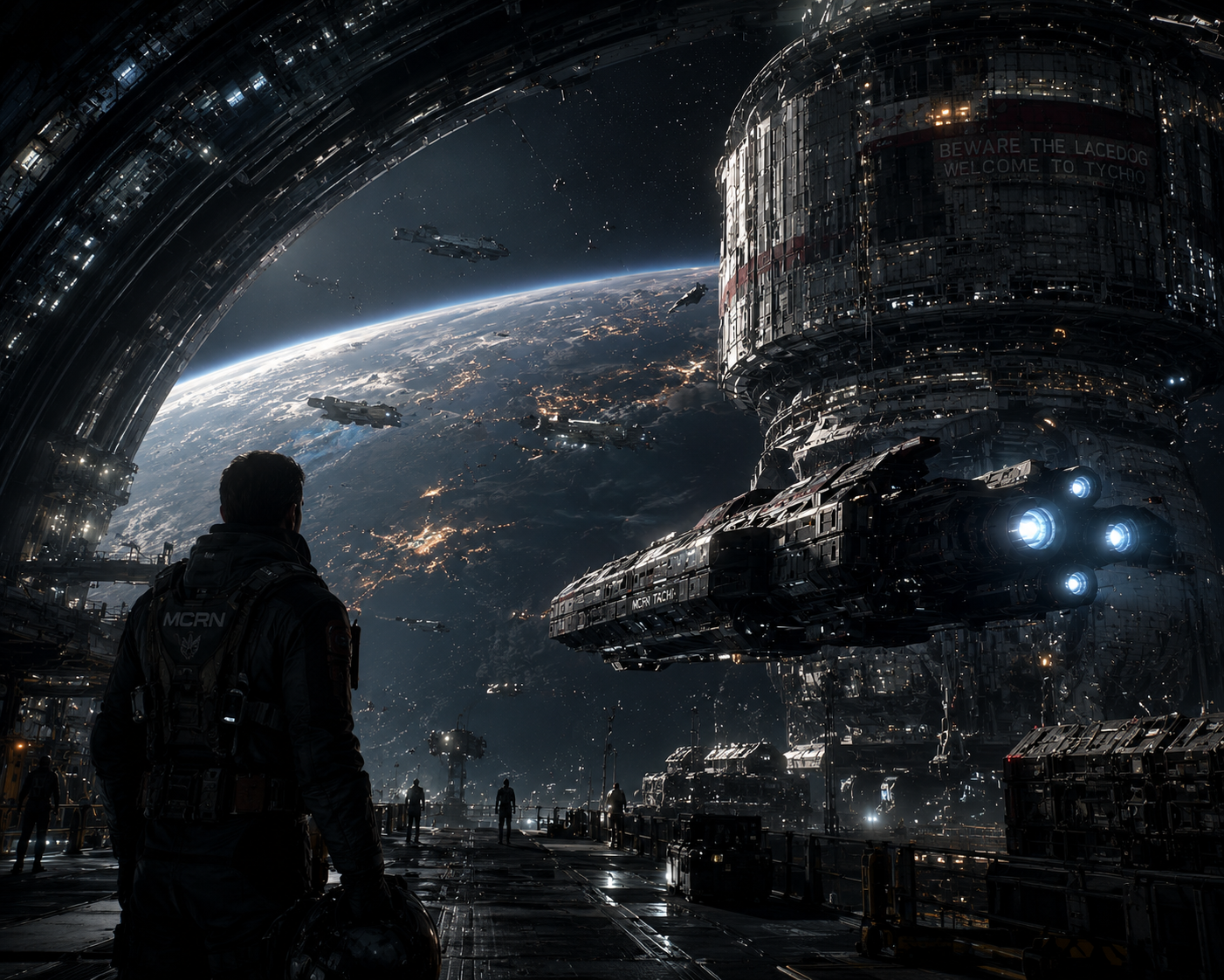 Cover art for The expanse, a sci fi scenario on AI Dungeon
