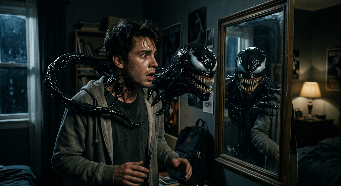 Cover art for Venom: First Contact , a marvel scenario on AI Dungeon