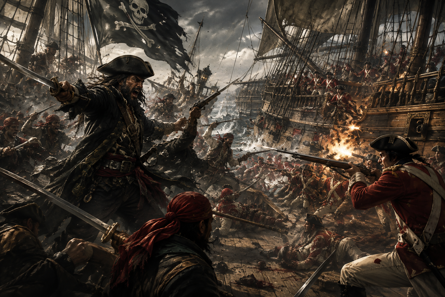 Cover art for Black sail, a pirate scenario on AI Dungeon
