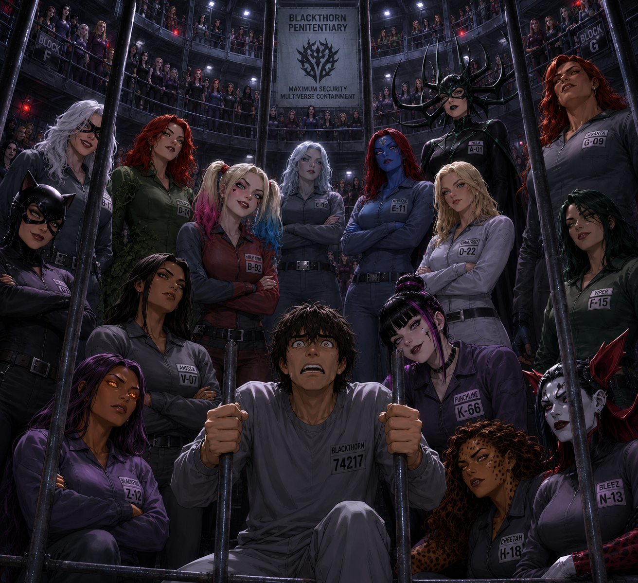 Cover art for WRONG multiverse PRISON!!, a marvel scenario on AI Dungeon