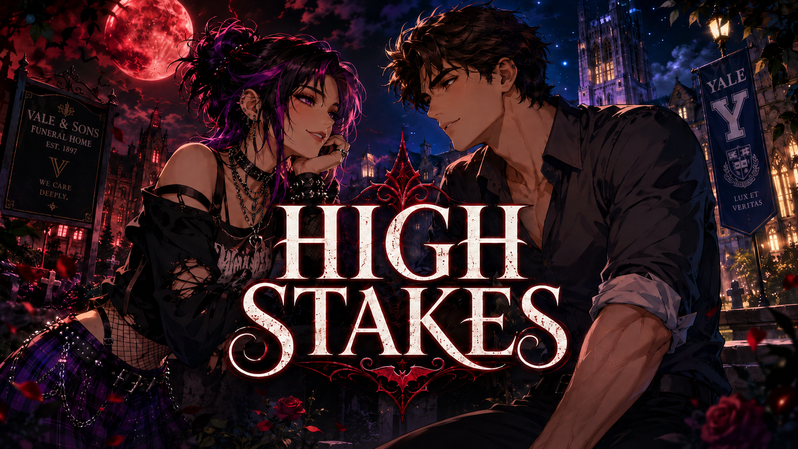 Cover art for High Stakes, a romance scenario on AI Dungeon