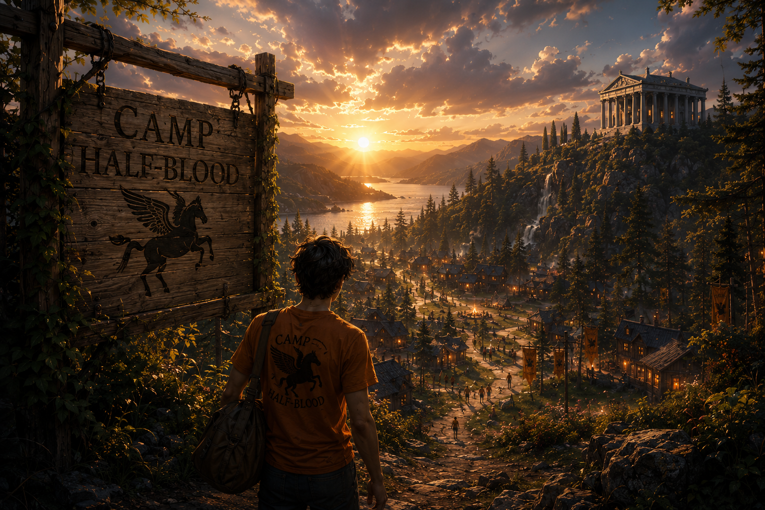Cover art for đźŽCamp Half-Blood: A Demigod’s Story V2.0, an open world scenario on AI Dungeon