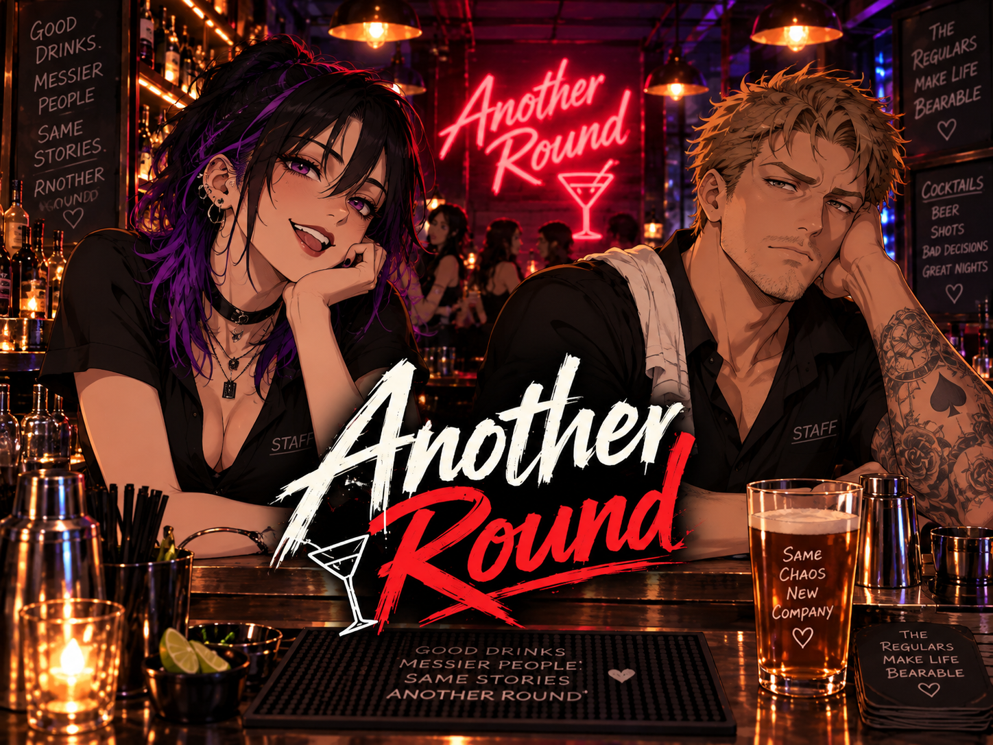 Cover art for Another Round, a modern scenario on AI Dungeon