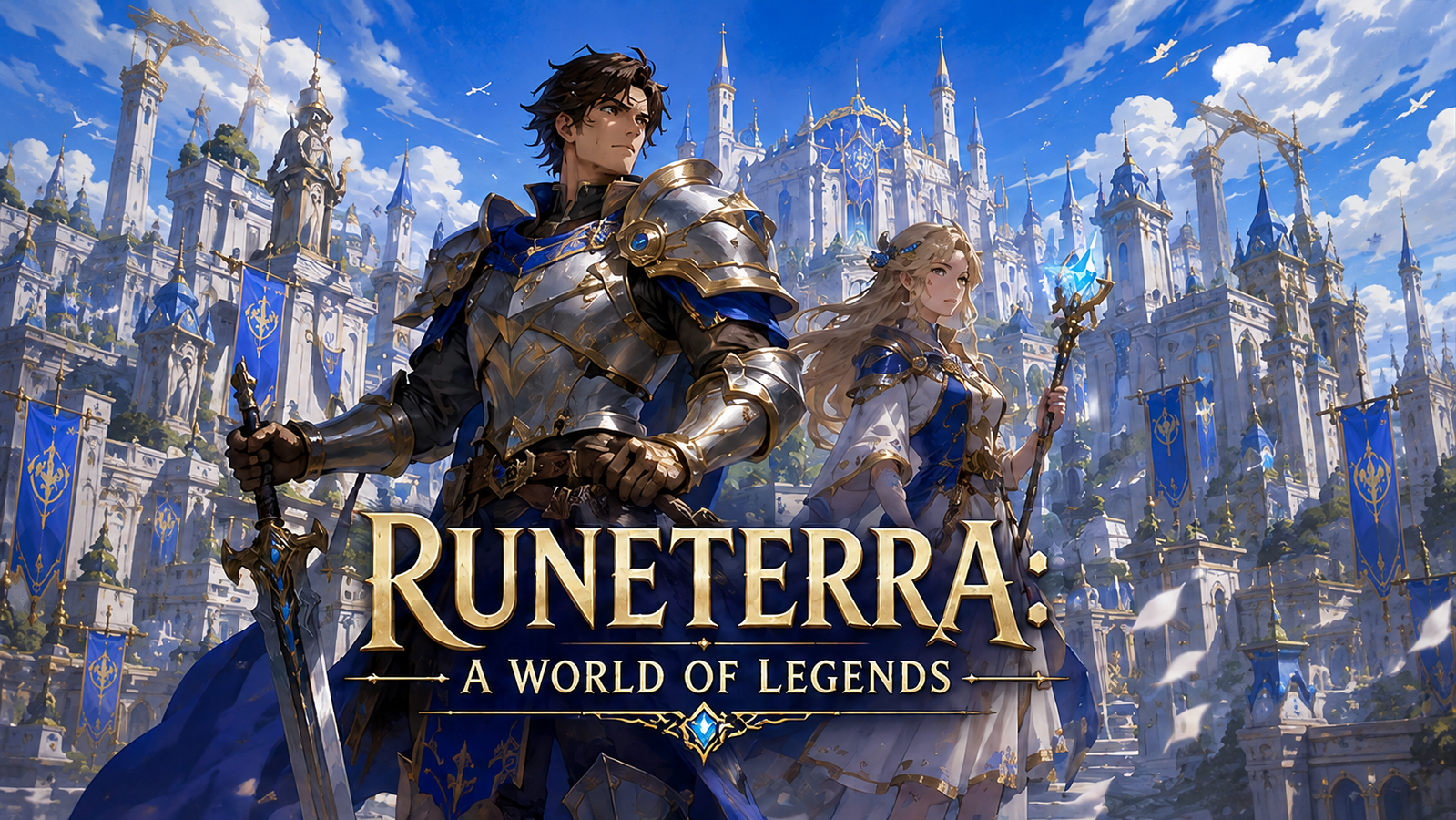 Cover art for Runeterra: A World Of Legends, a fantasy scenario on AI Dungeon