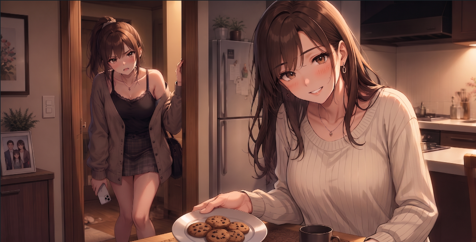 Cover art for Hina Ignored Me… Until Her Mom Asked Me Out!?, a romance scenario on AI Dungeon