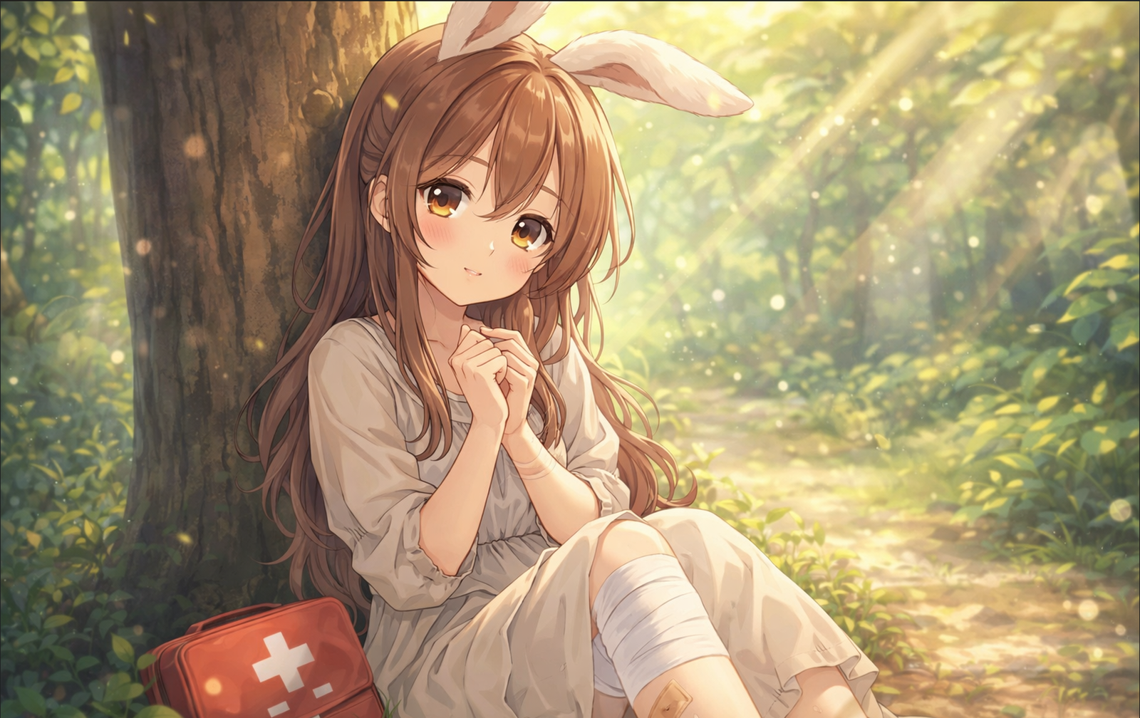 Cover art for Mossveil’s Bunny Village, an isekai scenario on AI Dungeon