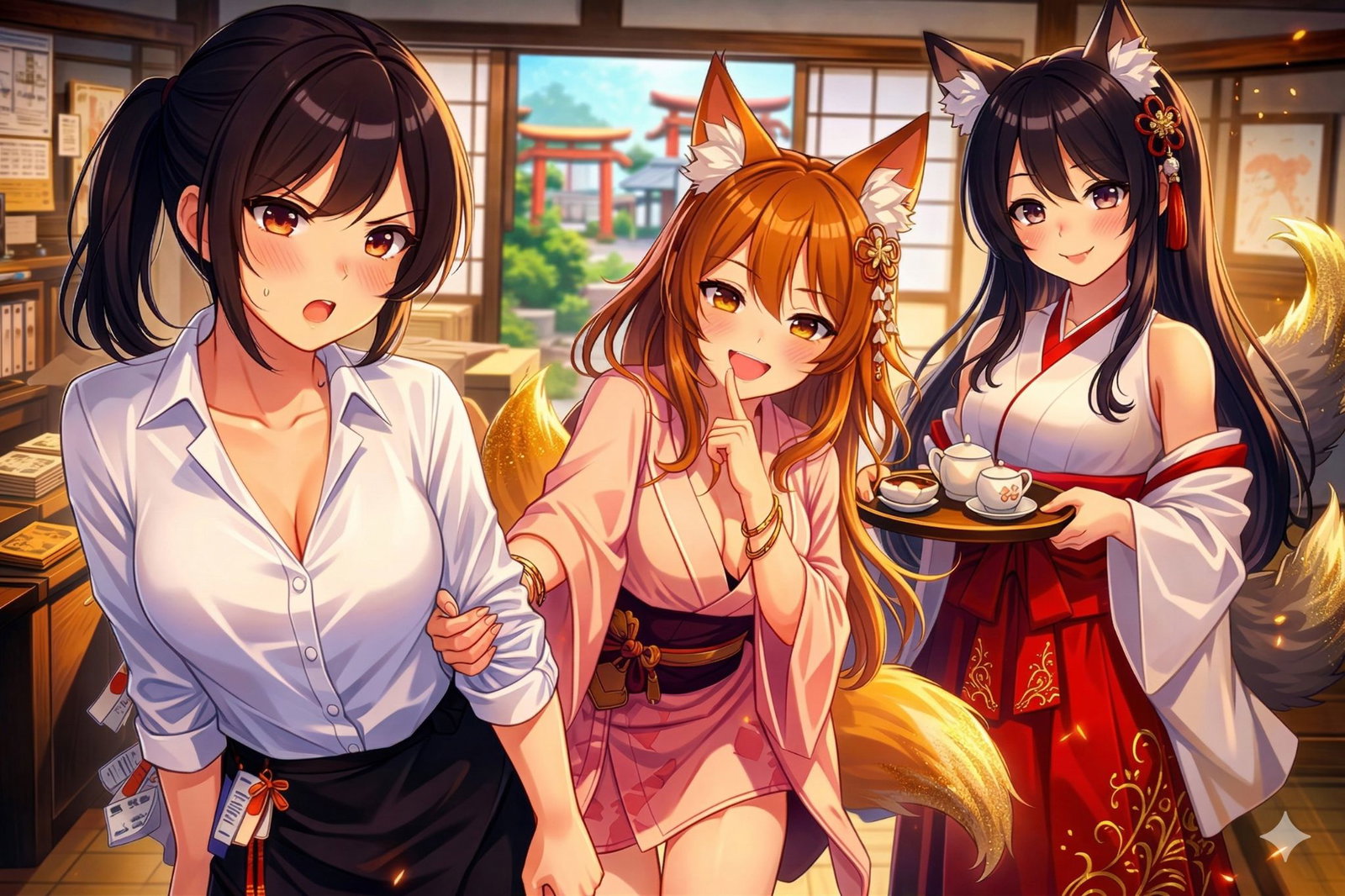 Cover art for Yokai Are Into You, a romance scenario on AI Dungeon