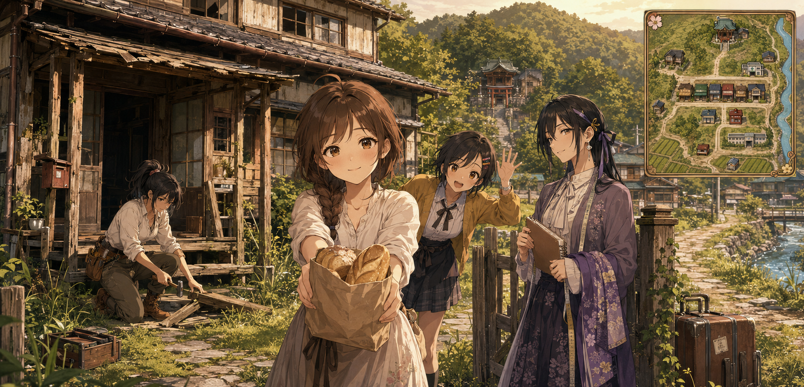 Cover art for I Bought a Cheap House in Japan—Now Love Keeps Knocking!, a romance scenario on AI Dungeon