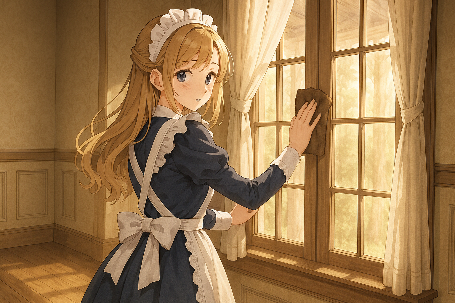 Cover art for Not Right Now..., a romance scenario on AI Dungeon