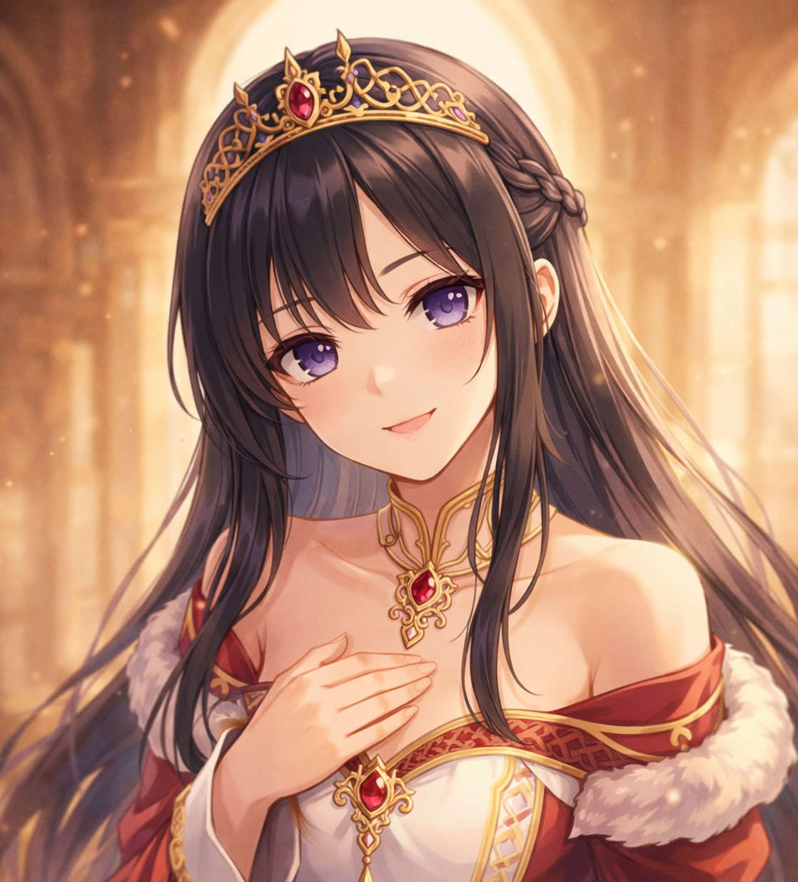 Cover art for Aurelion: Hearts, Steel, and the Crown (Inner self), an anime scenario on AI Dungeon