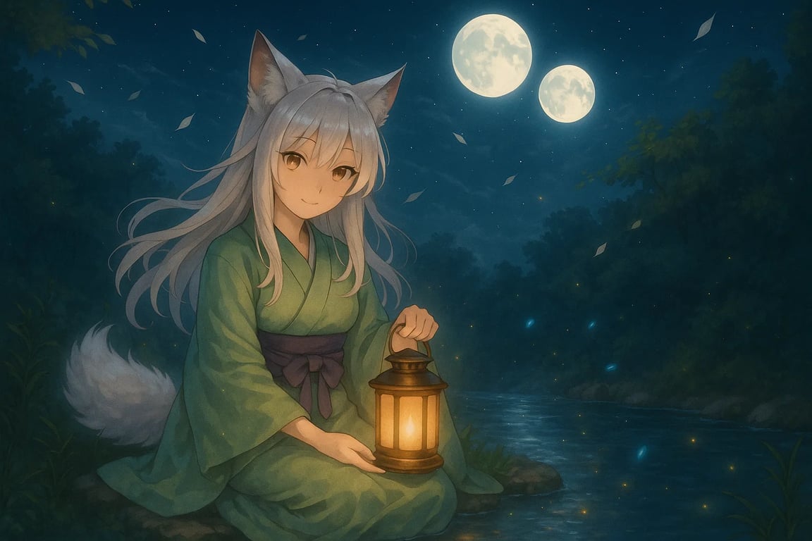 Cover art for Lanternwind: When Love Found Another World, an isekai scenario on AI Dungeon