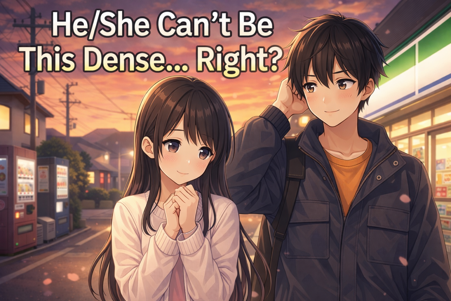 Cover art for He/She Can’t Be This Dense… Right?, a romance scenario on AI Dungeon