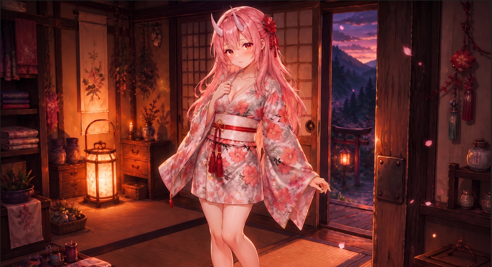 Cover art for Chained by the Oni, a romance scenario on AI Dungeon