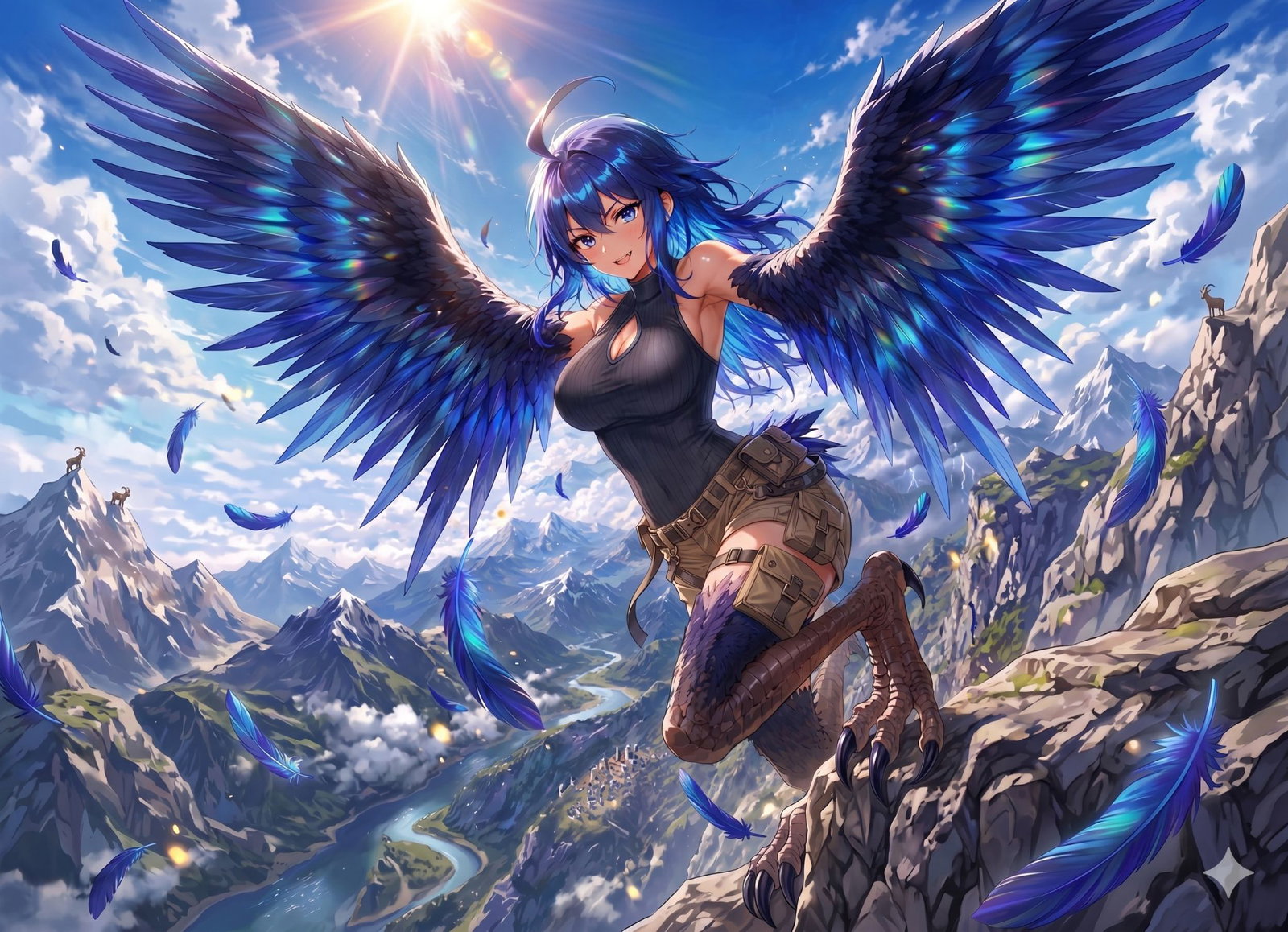 Cover art for You Fell… They Caught You, a fantasy scenario on AI Dungeon