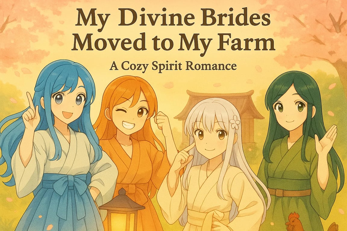Cover art for My Divine Brides Moved to My Farm, a romance scenario on AI Dungeon
