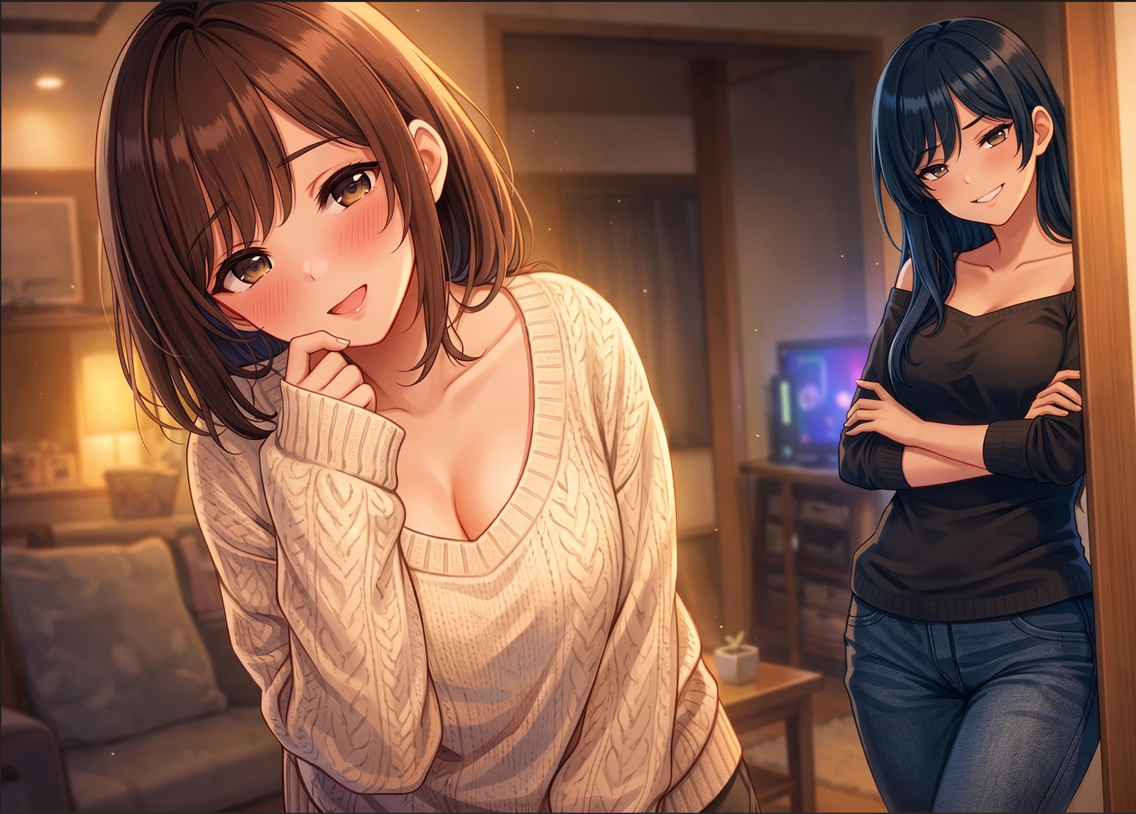 Cover art for She’s Acting Different… and Only I Noticed?, a romance scenario on AI Dungeon