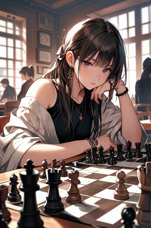 Cover art for Chess Club, a woman scenario on AI Dungeon