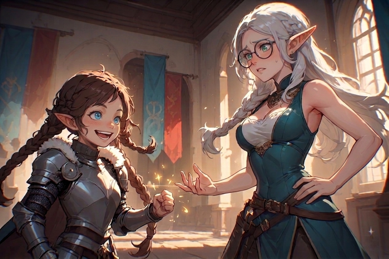 Cover art for Halfling Vs Elf, an innerself scenario on AI Dungeon