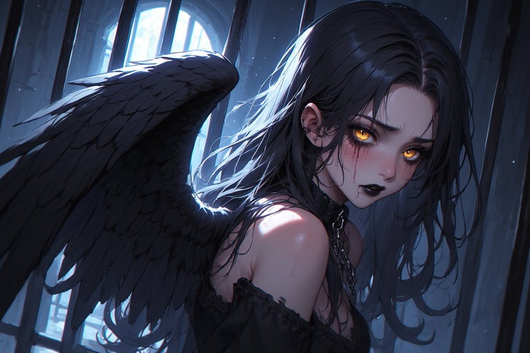 Cover art for One Winged Angel, an aasimar scenario on AI Dungeon