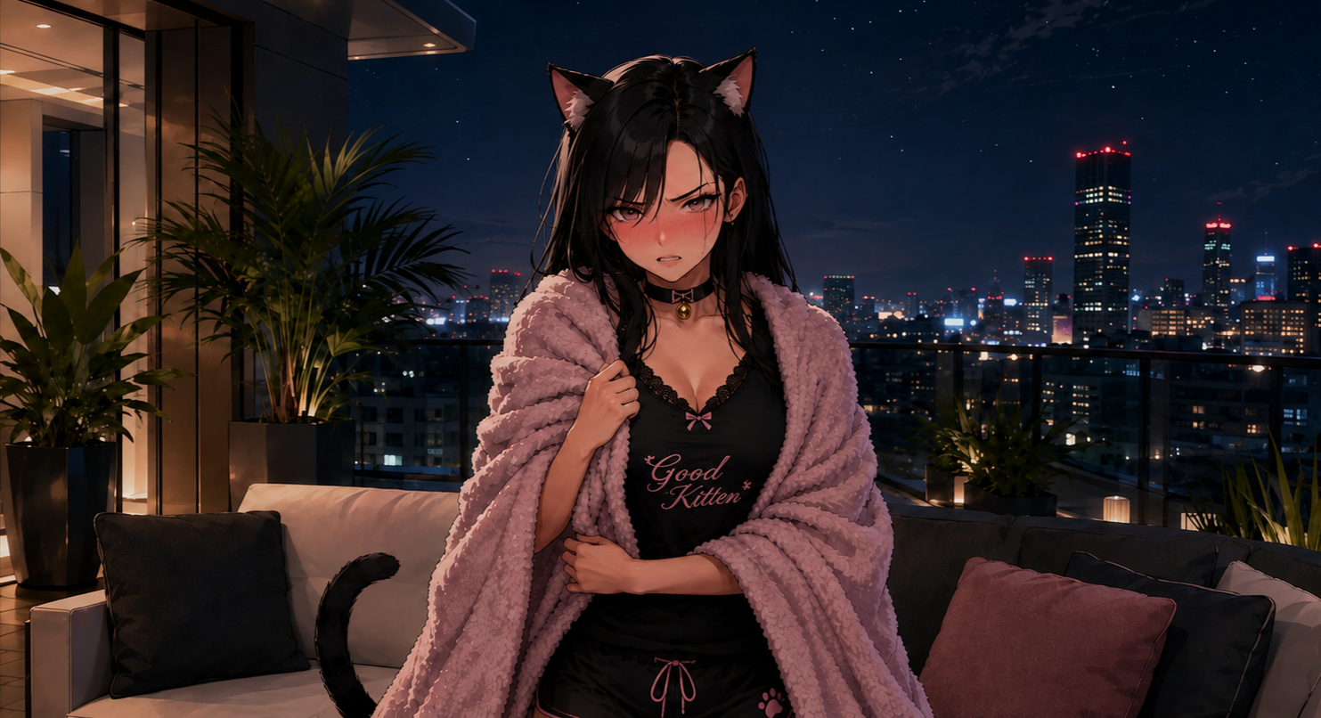 Cover art for Your Bully Boss Cosplays As A Cat!?!, an azrael scenario on AI Dungeon