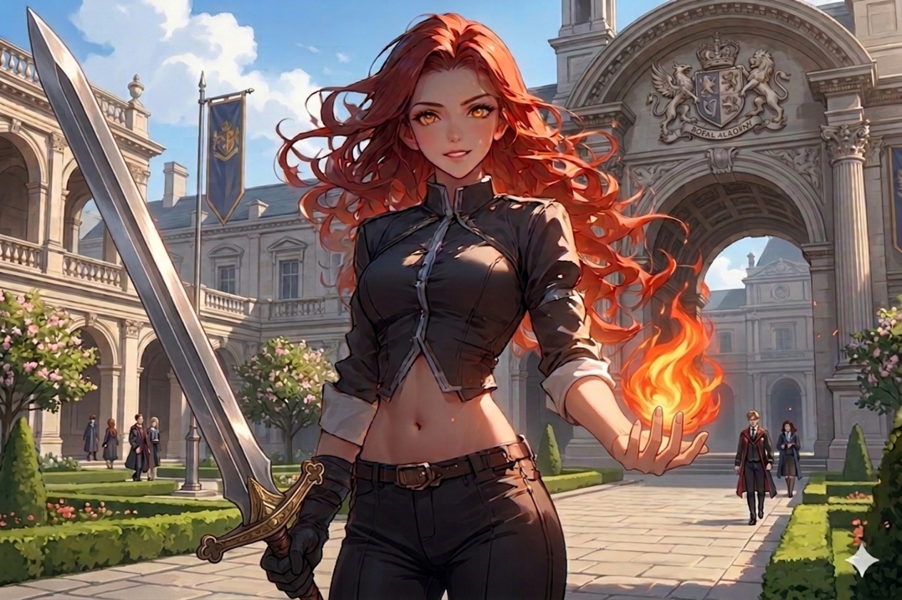 Cover art for Blazing Rivalry, an innerself scenario on AI Dungeon