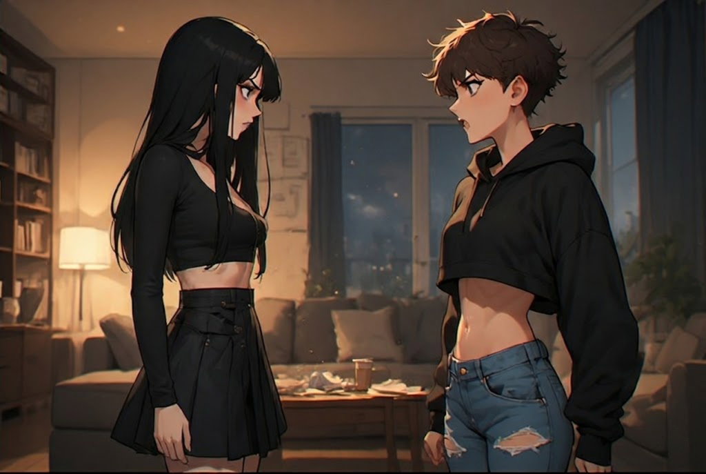 Cover art for Goth Vs Tomboy, an innerself scenario on AI Dungeon