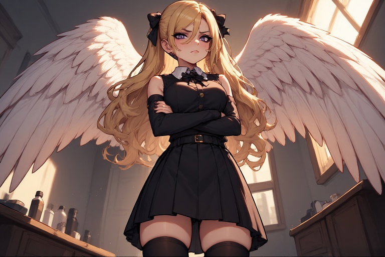 Cover art for Angelic Parole Officer, an inner self scenario on AI Dungeon