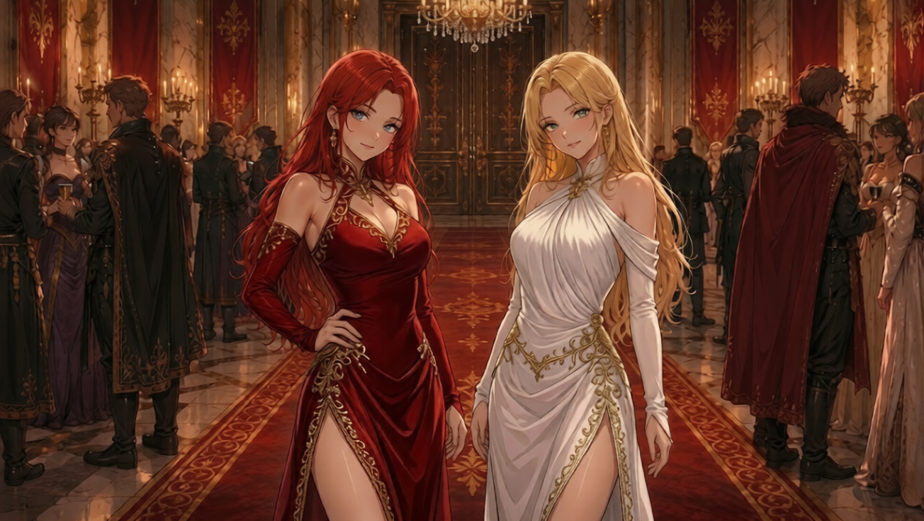 Cover art for The King's Concubines, an innerself scenario on AI Dungeon