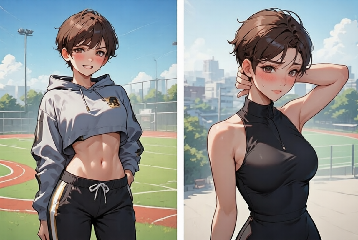 Cover art for Tomboy's First Real Date, an innerself scenario on AI Dungeon