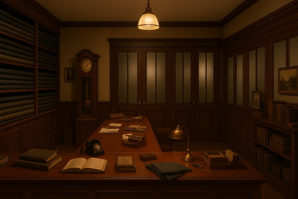 Cover art for Barnaby's Tailor, a tailoring scenario on AI Dungeon