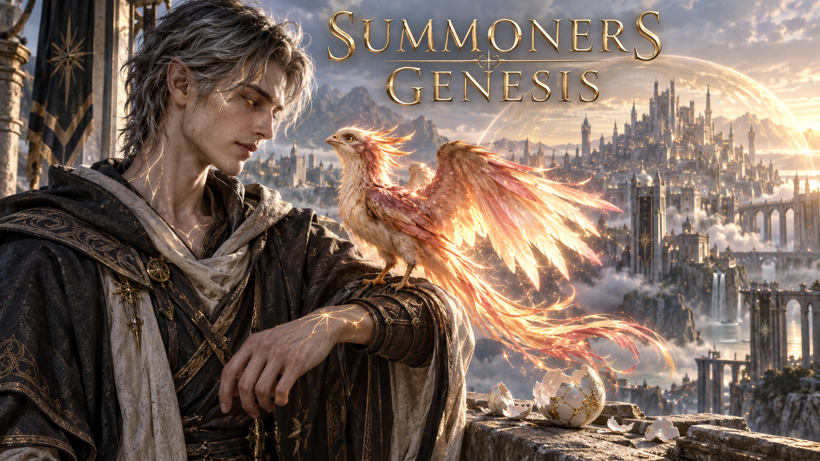 Cover art for Summoner's Genesis, a fantasy world on Voyage