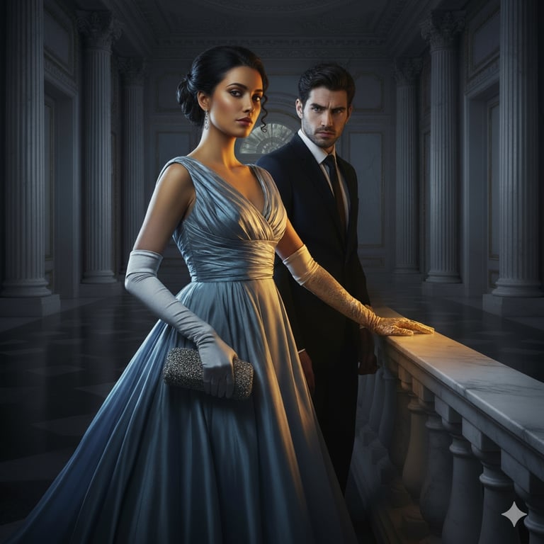 Cover art for The Gilded Deception, a class conflict scenario on AI Dungeon
