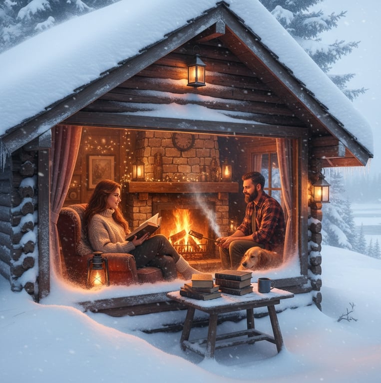 Cover art for Cabin Fever, a romance scenario on AI Dungeon