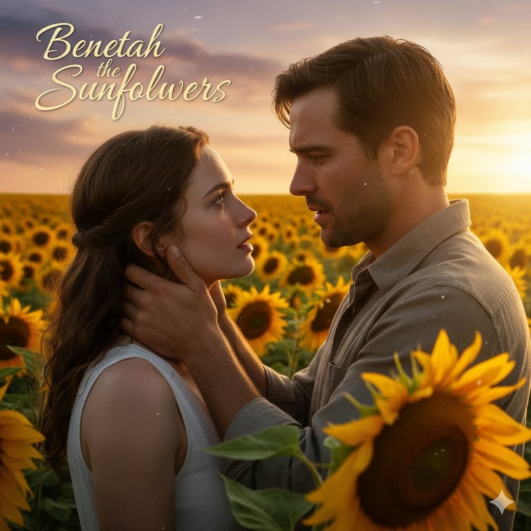 Cover art for Beneath the Sunflowers, an amnesia scenario on AI Dungeon