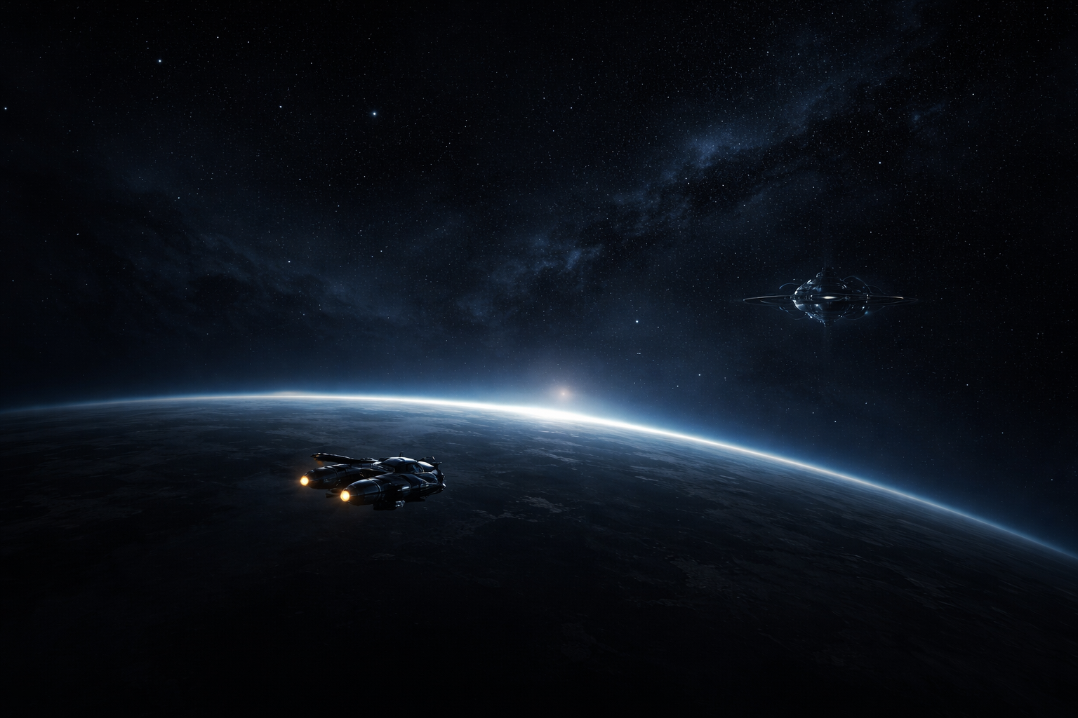 Cover art for Black Horizon, a space scenario on AI Dungeon