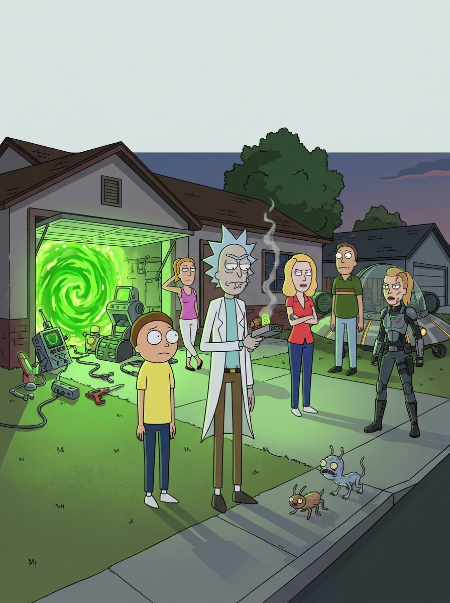 Cover art for Rick & Morty on AI Dungeon