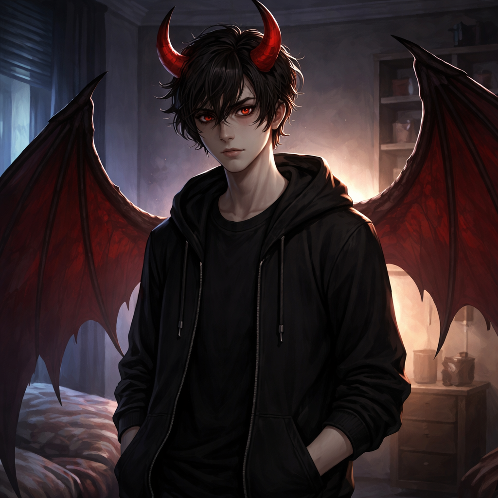 Cover art for The Devil That You Forgot, a demon scenario on AI Dungeon