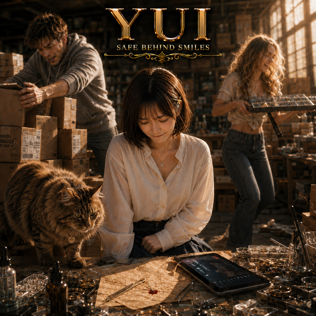 Cover art for Yui | Safe Behind Smiles, a romance scenario on AI Dungeon