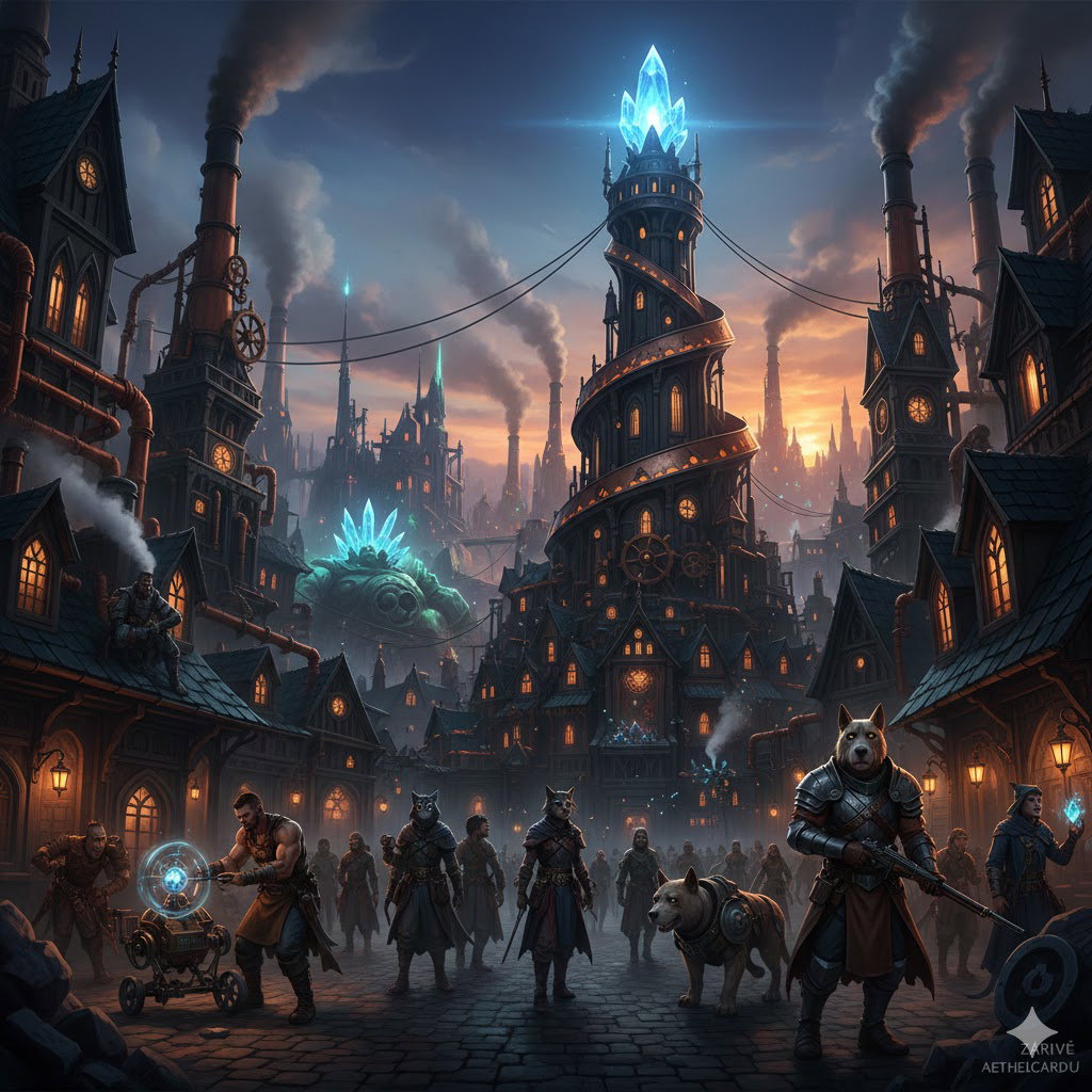 Cover art for Glow of Fragments (sandbox world), a fantasy scenario on AI Dungeon