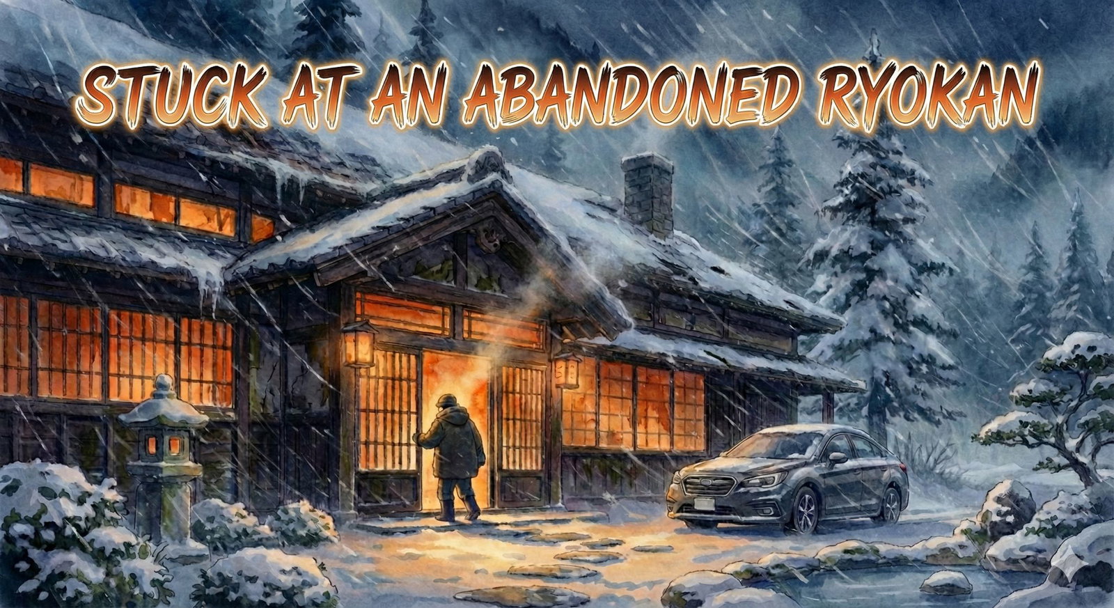 Cover art for Stuck at the Onsen Ryokan!, a japan scenario on AI Dungeon