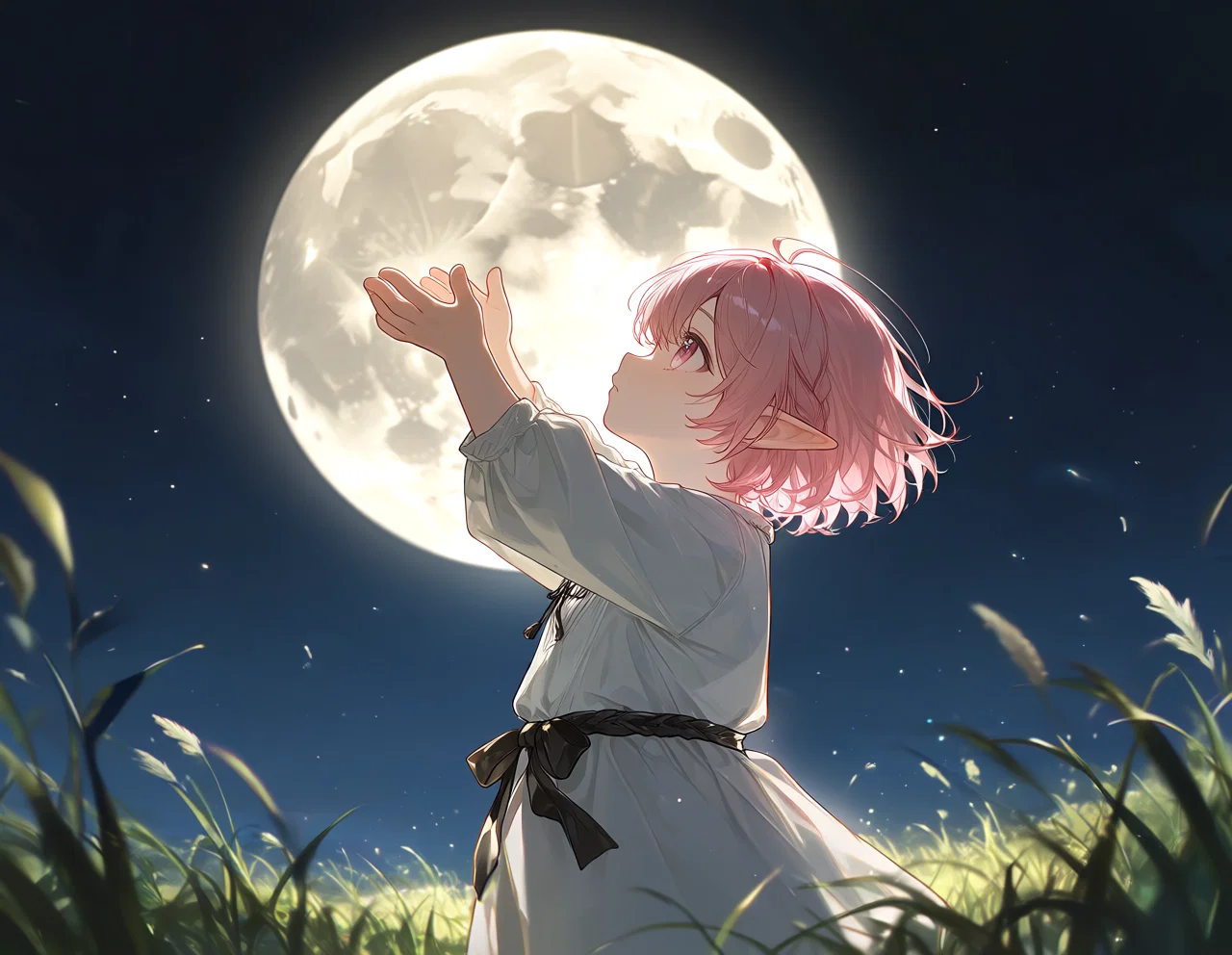 Cover art for (đźŽIS) Moon child of Tetra, an elves scenario on AI Dungeon