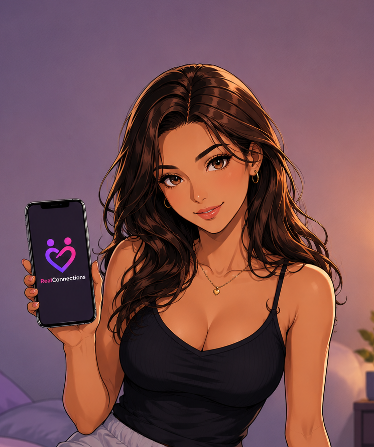 Cover art for RealConnections: Catfished, a gender bender scenario on AI Dungeon