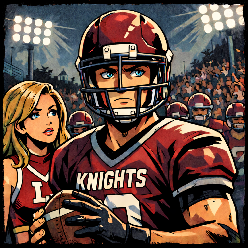 Cover art for Friday Night Lights, a sports scenario on AI Dungeon