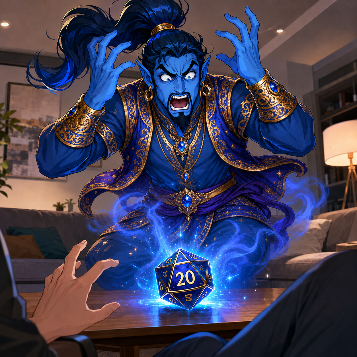 Cover art for "Natural" 20, a comedy scenario on AI Dungeon