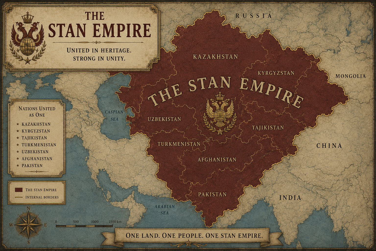 Cover art for The Stan Empire, a political scenario on AI Dungeon