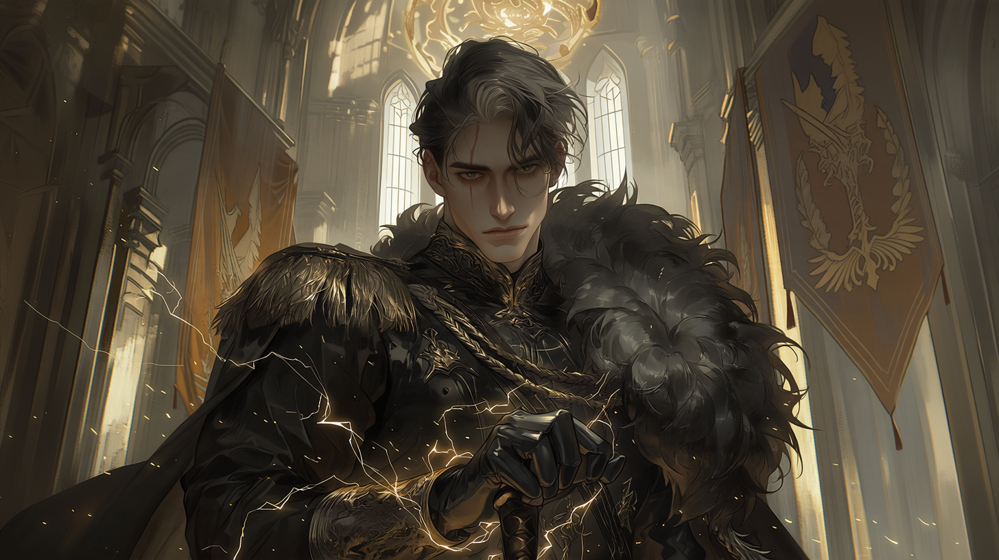 Cover art for Ice and Lightning, a romance scenario on AI Dungeon
