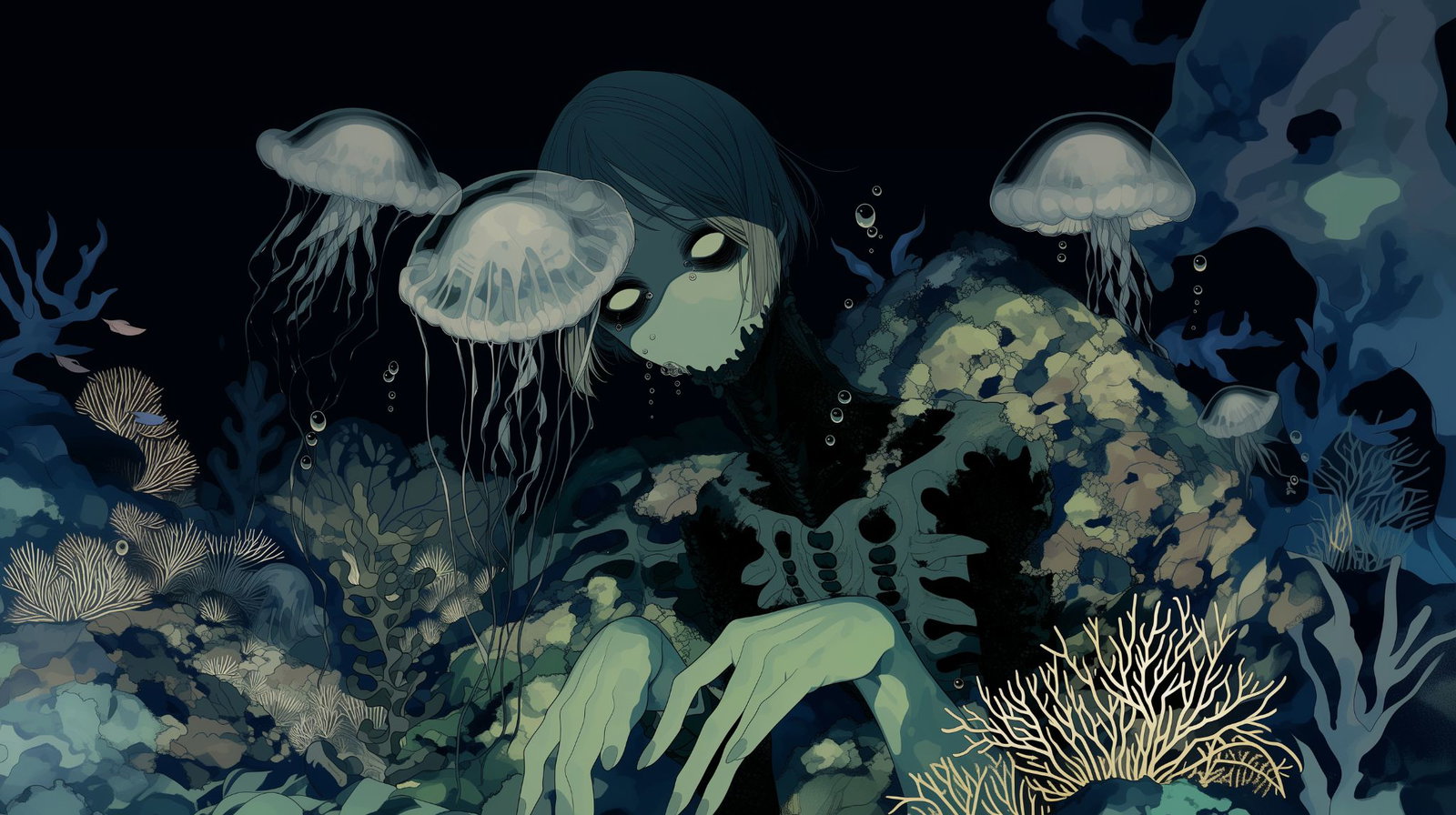 Cover art for What the Tide Remembers, a horror scenario on AI Dungeon