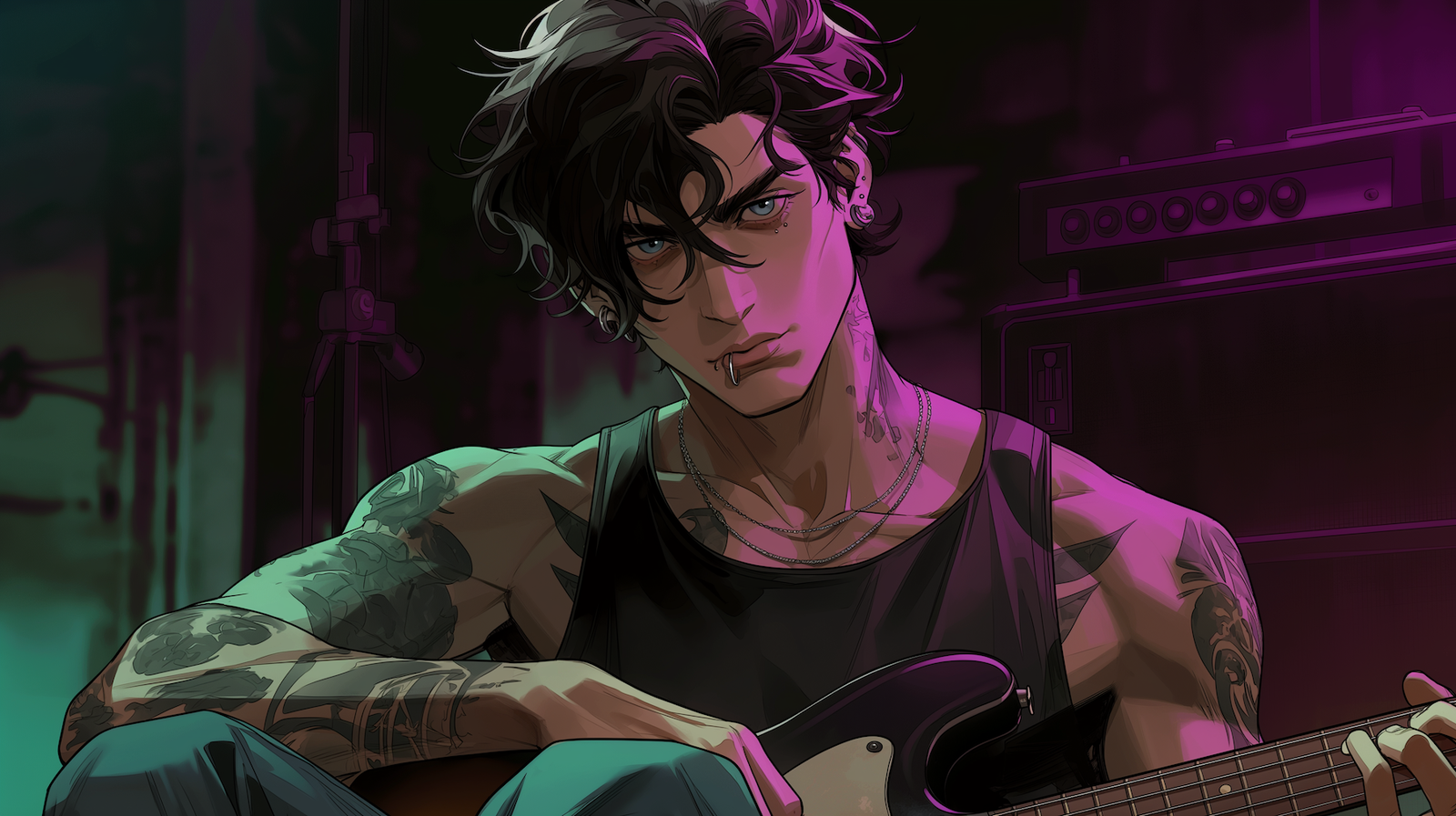 Cover art for Focal Point, a romance scenario on AI Dungeon