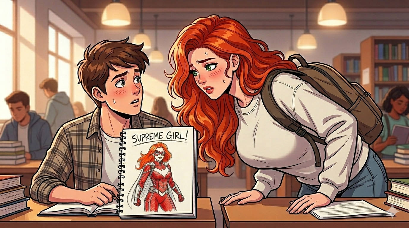 Cover art for Why Do You Keep Drawing Her?, a supreme girl scenario on AI Dungeon
